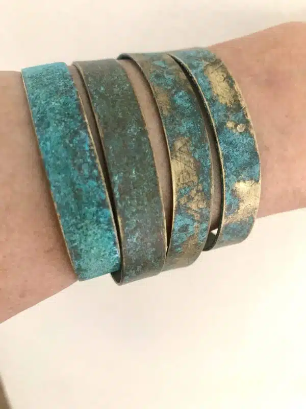 Blue rust unisex adjustable cuff