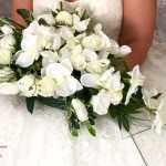 Cascading bridal bouquet small