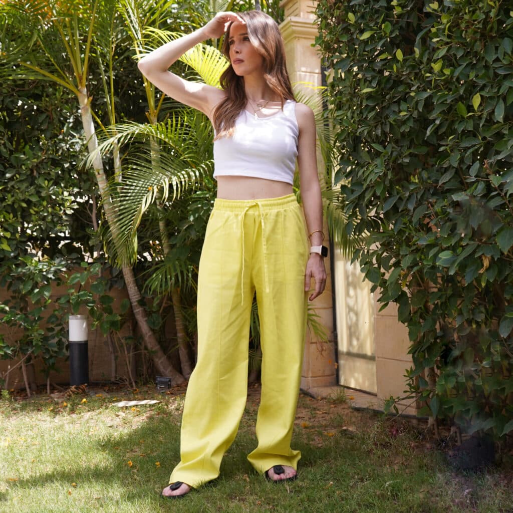 yellow Linen pants I Make This