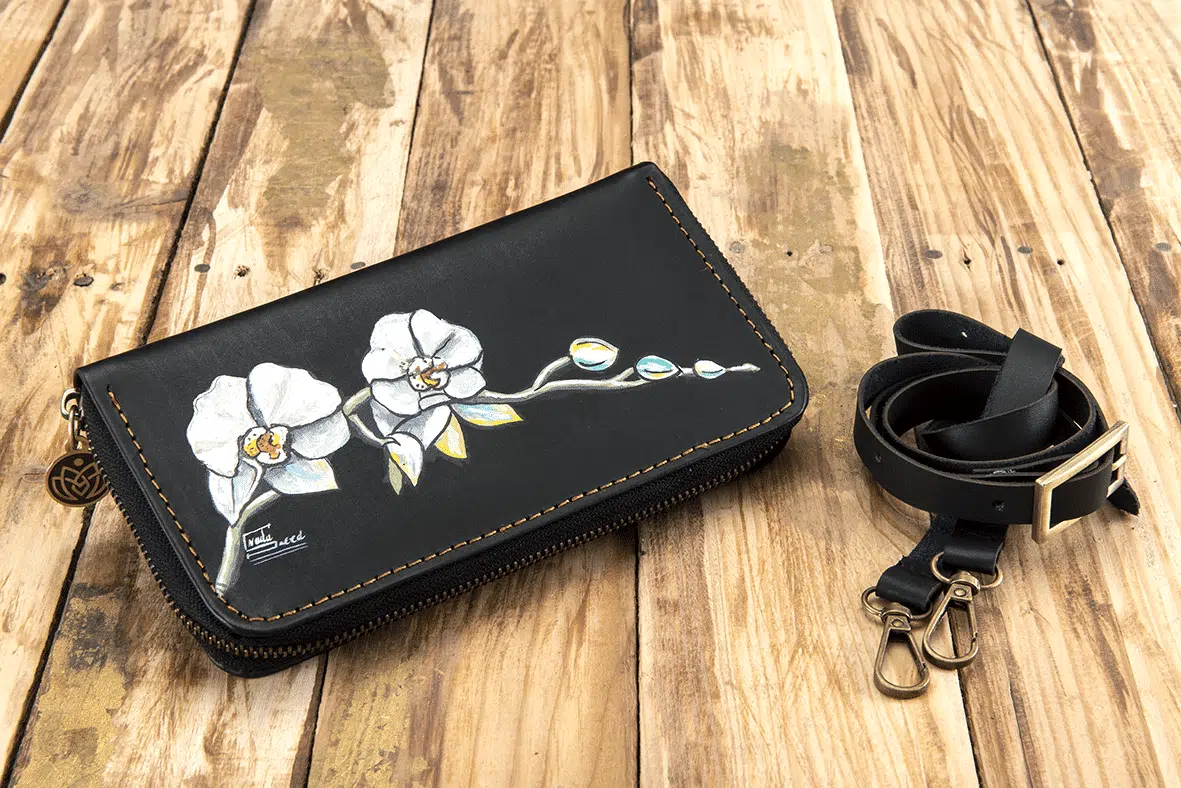flower zipper Wallet 1 flower zipper Wallet