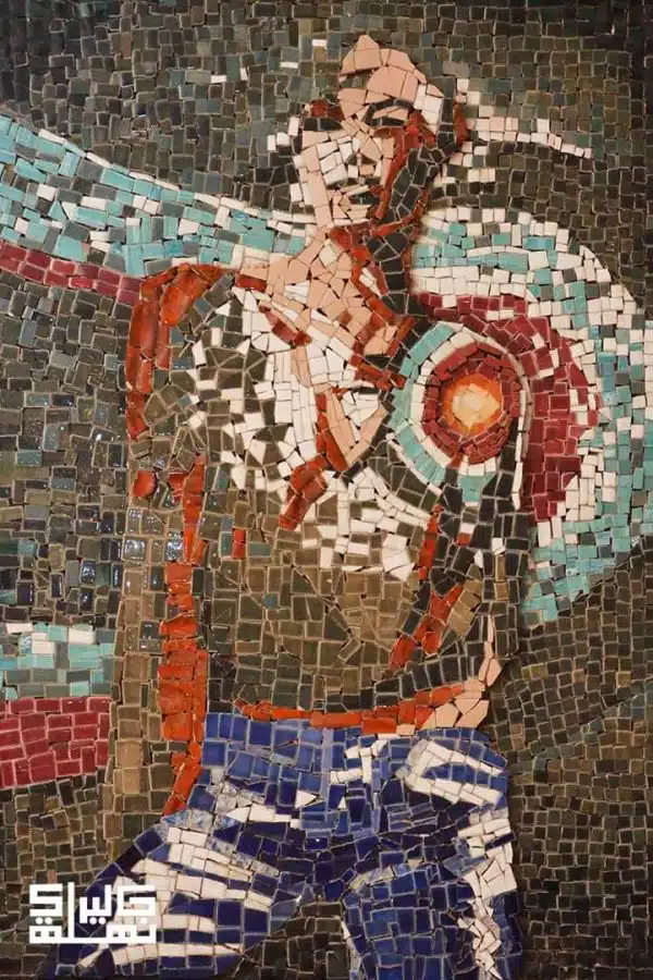 Mosaic abstract figure