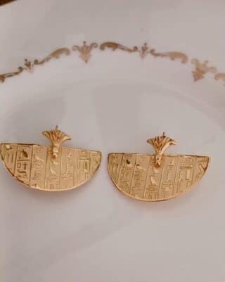 goldplated pharaoh earrings