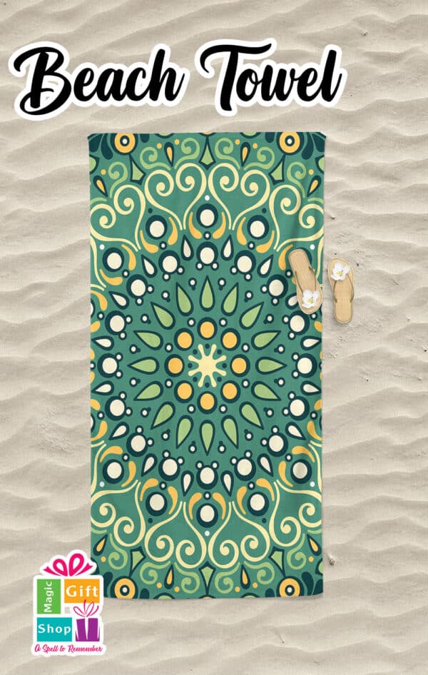 Free Beach Towel Design Mockup 12