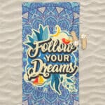 Free Beach Towel Design Mockup 16 small