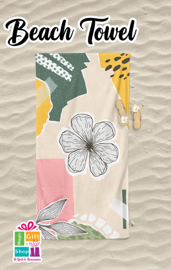 Free Beach Towel Design Mockup 19