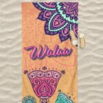Free Beach Towel Design Mockup 2 small