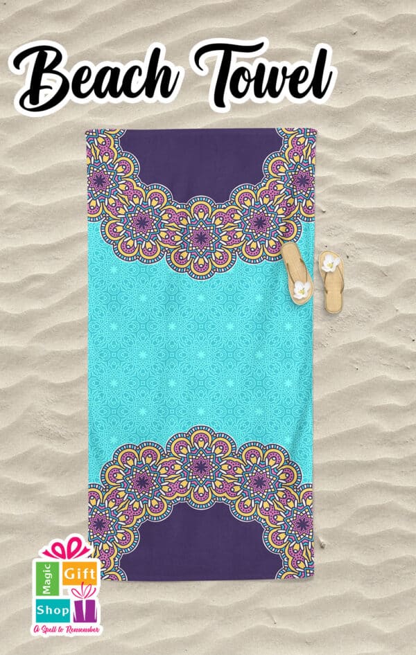 Free Beach Towel Design Mockup 8