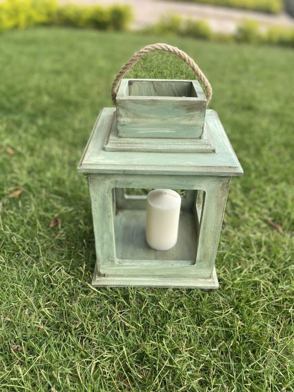 Sage Green Vintage Lantern