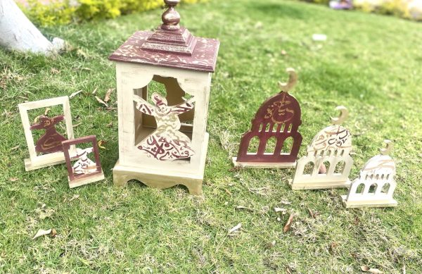 Wooden set for Ramadan Fanous