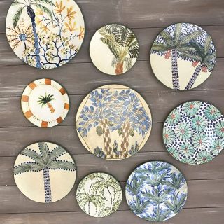 Decoupaged wall plates