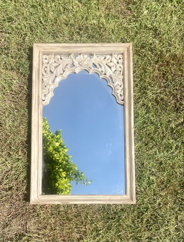 Carved Wood Wall Mirror