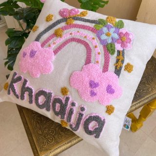 Cloud cushion with customize name