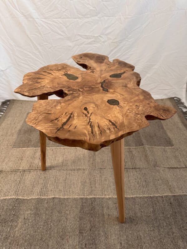 olive wood life edge coffee table