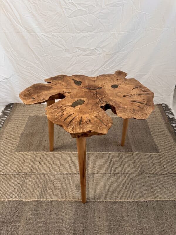 olive wood life edge coffee table