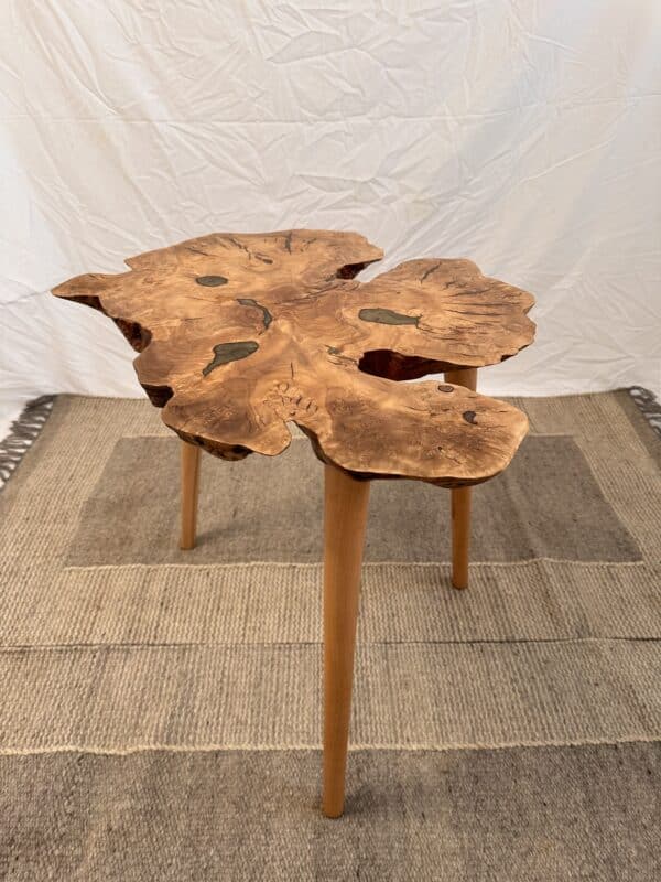 olive wood life edge coffee table