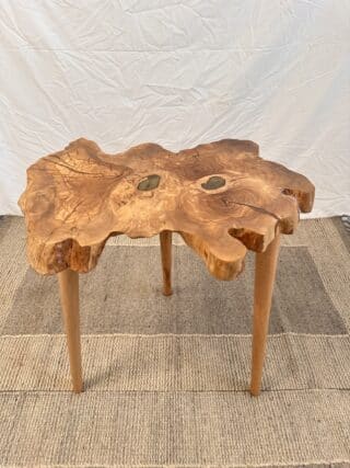 olive wood life edge coffee table