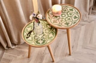 Green side tables