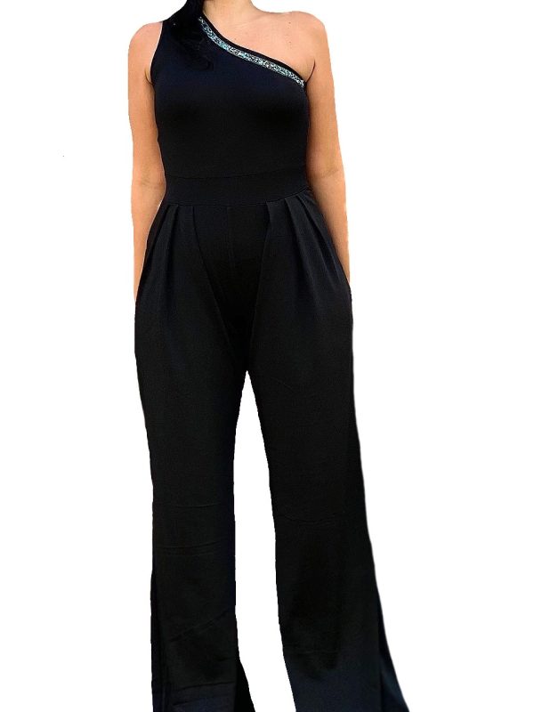 One-Shoulder Jersey Jumpsuit