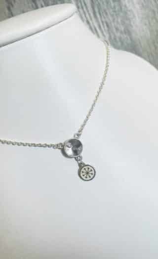 Silver Necklace (925ct), with Crystal (Asfour),