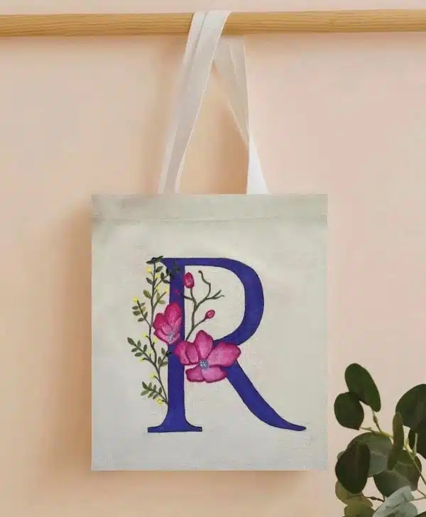Customizable (Design/Letter) Tote Bag