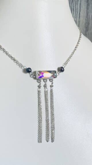 Silver (925ct) necklace, with Crystal (Asfour)