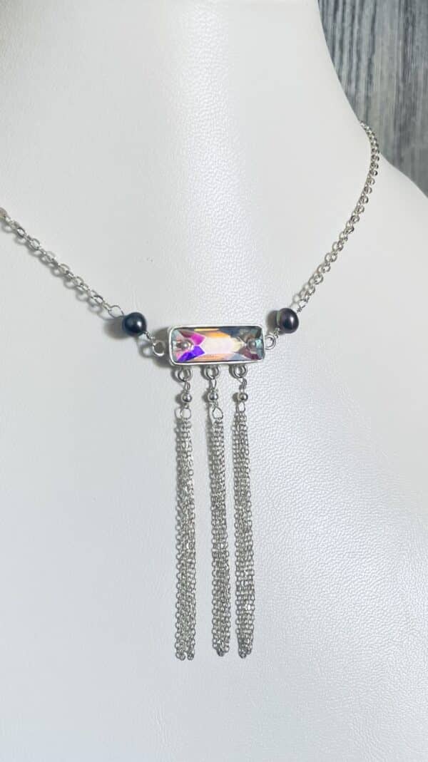 Silver (925ct) necklace, with Crystal (Asfour)