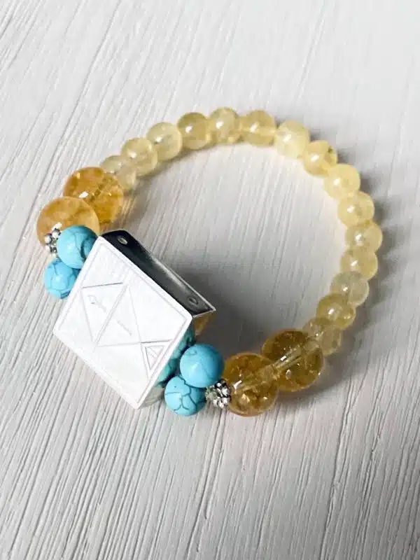 Cetrine Bracelate, with silver element