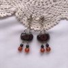 "Vintage Browen Black Agate Tibetan earring - Timeless Beauty Handcrafted with Passion