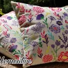 Flowery cushion cover