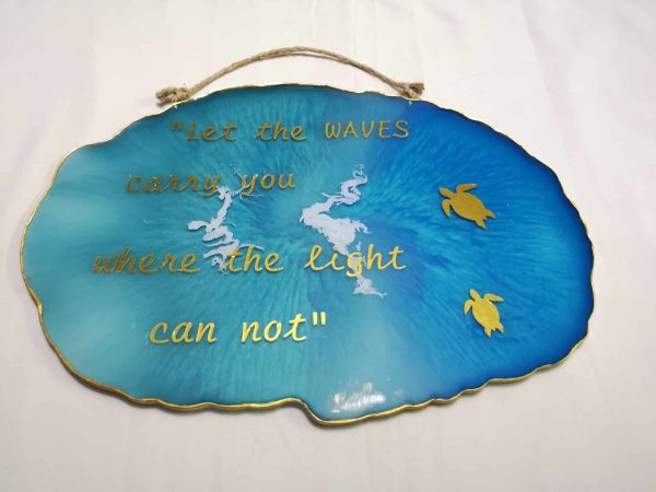 beach tableau with summer quote