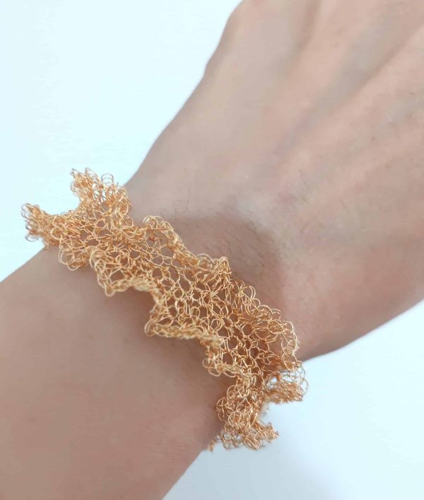 Gold plated handmade bracelet