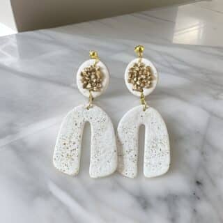 earrings, polymer clay, handmade