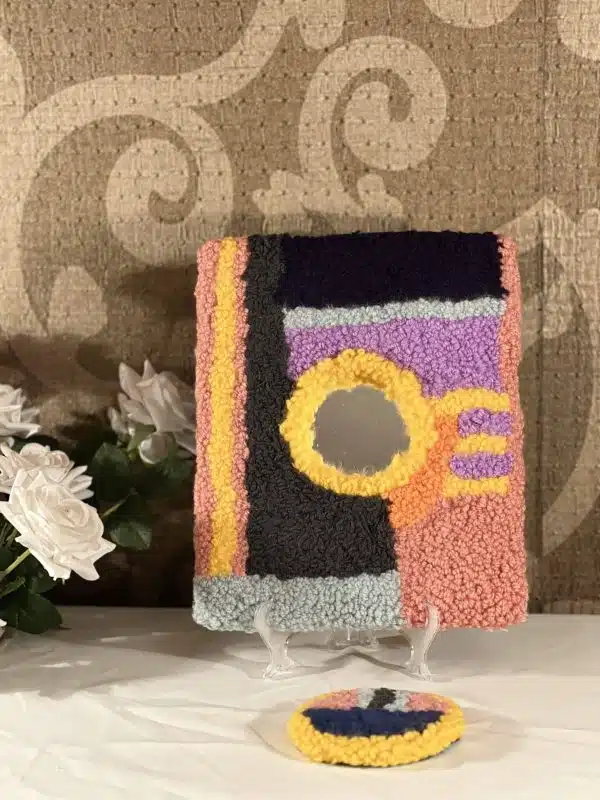 Geometric shapes mirror frame