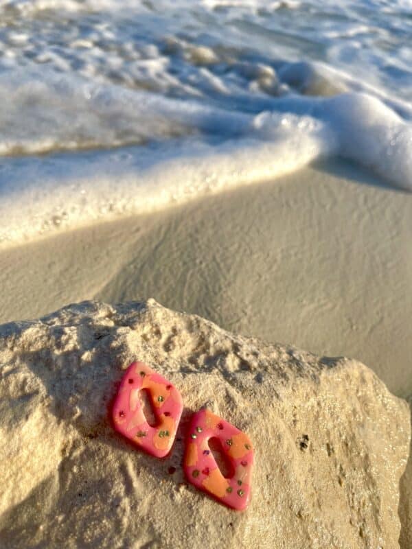 Polymer clay earrings