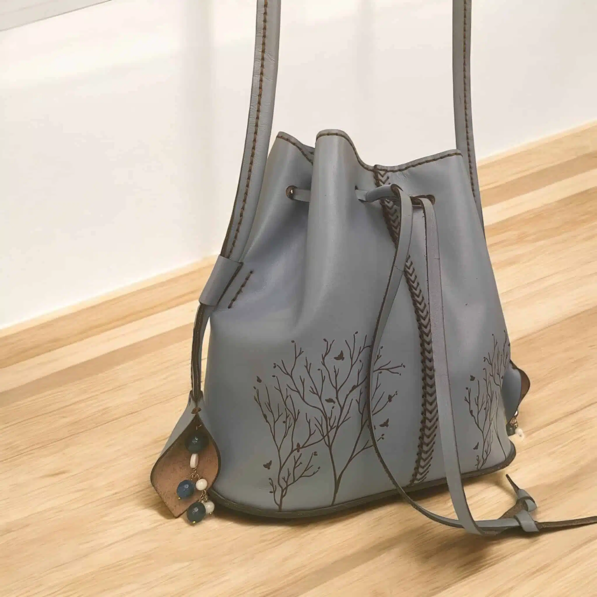 Handmade Genuine leather Bucket Bag 6 IMG 4558 scaled