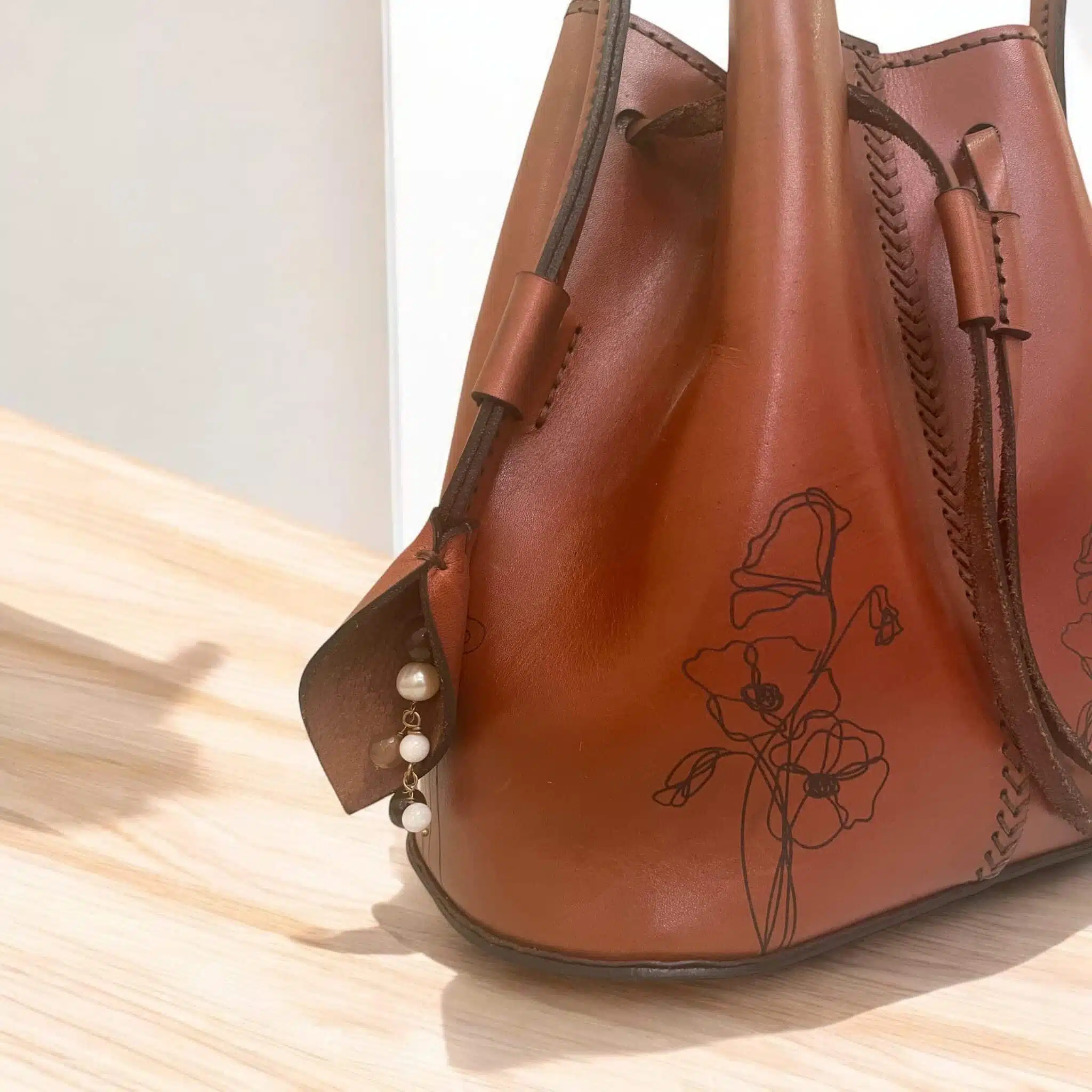 Handmade Genuine leather Bucket Bag 3 IMG 4563 scaled