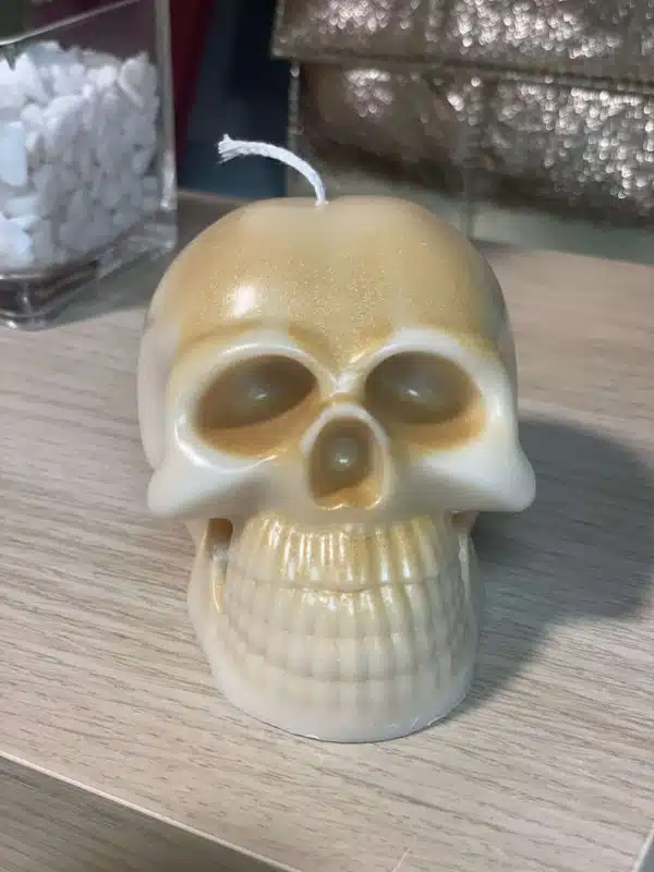 A skull candle