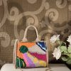 Colored tufted jute bags