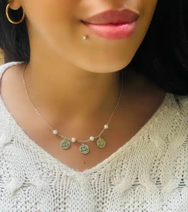 3 Charms Silver Necklace