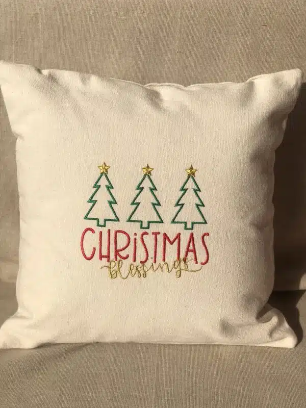 Christmas blessings cushion