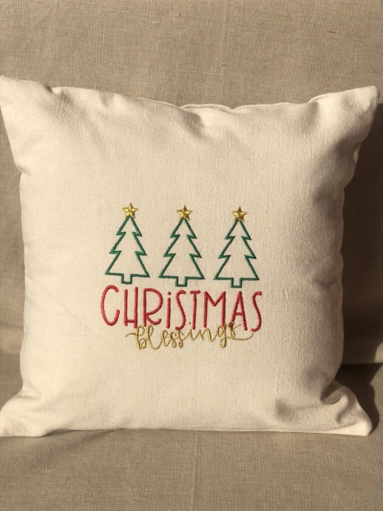 Christmas blessings cushion 