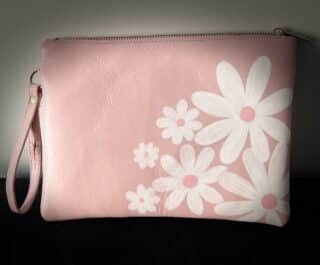 Hand painted clutch bag