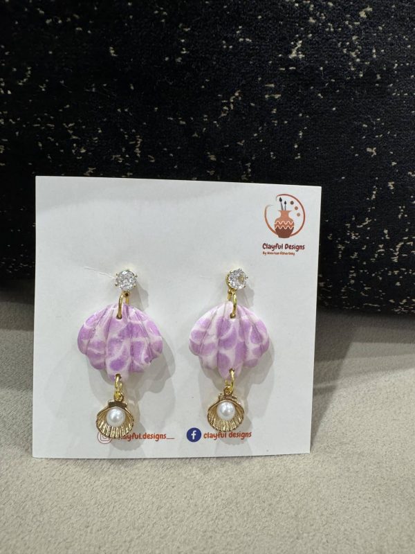 polymer clay, handmade, earrings