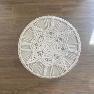 Cotton Macrame puff