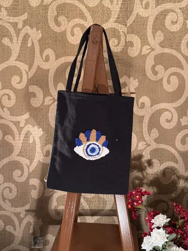 Evil eye tote bag