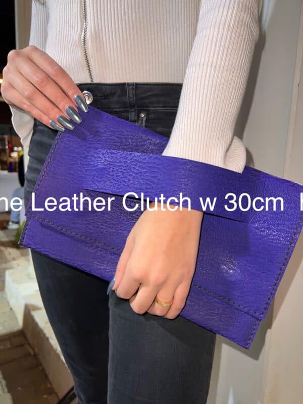 Genuine leather clutch