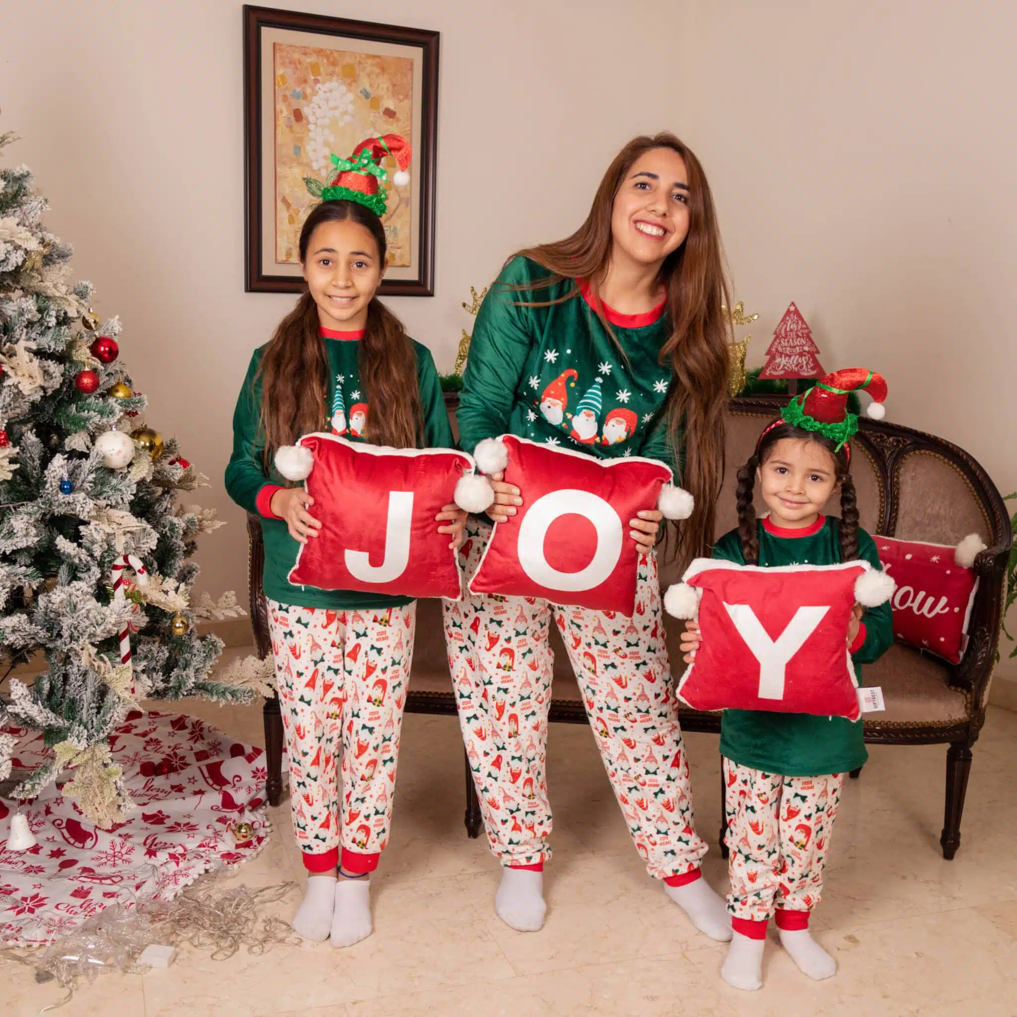 Joy Set of Three cushions 30*30 1 Joy Set of Three cushions 30*30