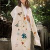 Pharaonic Lotus Beige Shawl