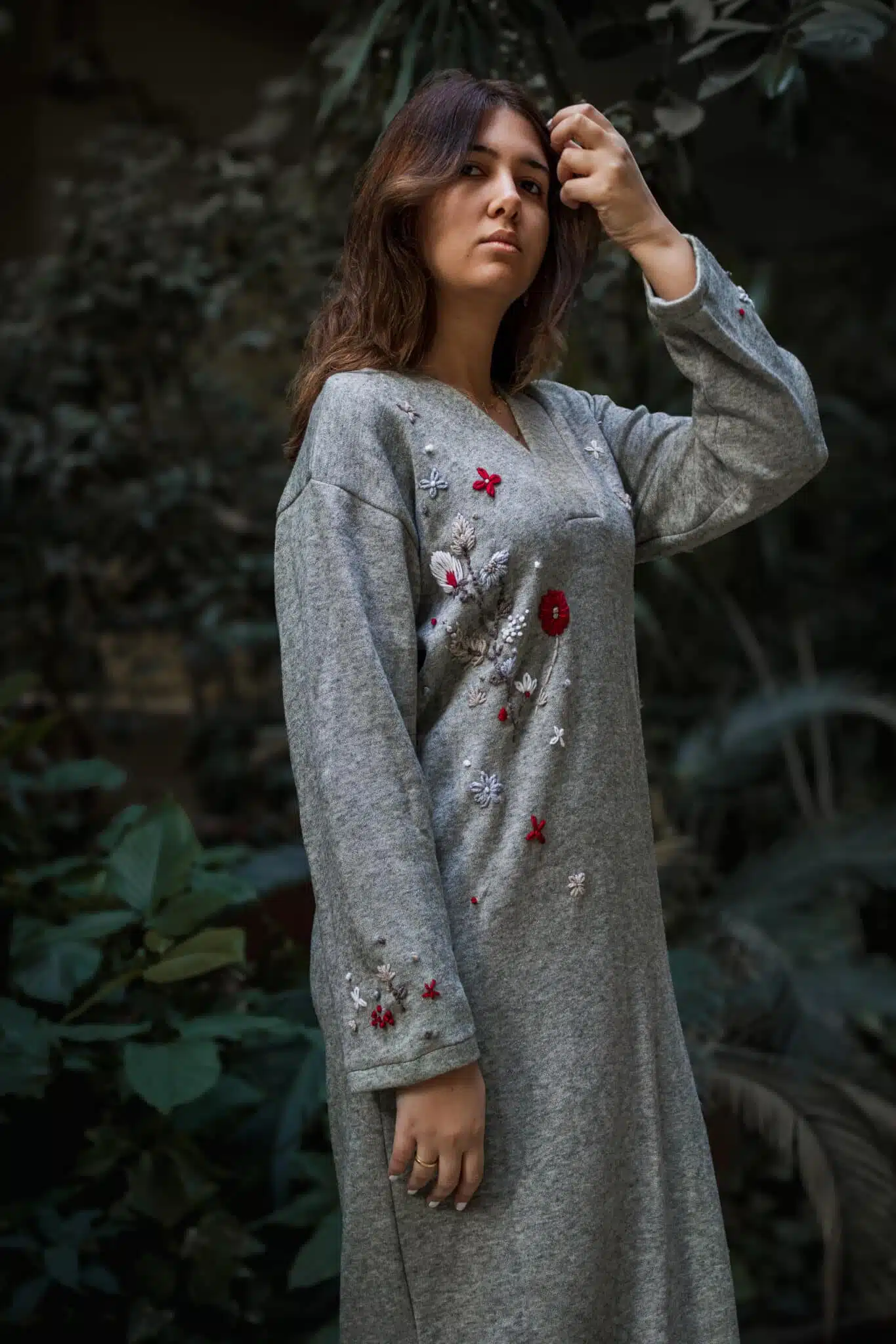 Greige Soft Wool Dress 2 IMG 9312 Enhanced NR scaled