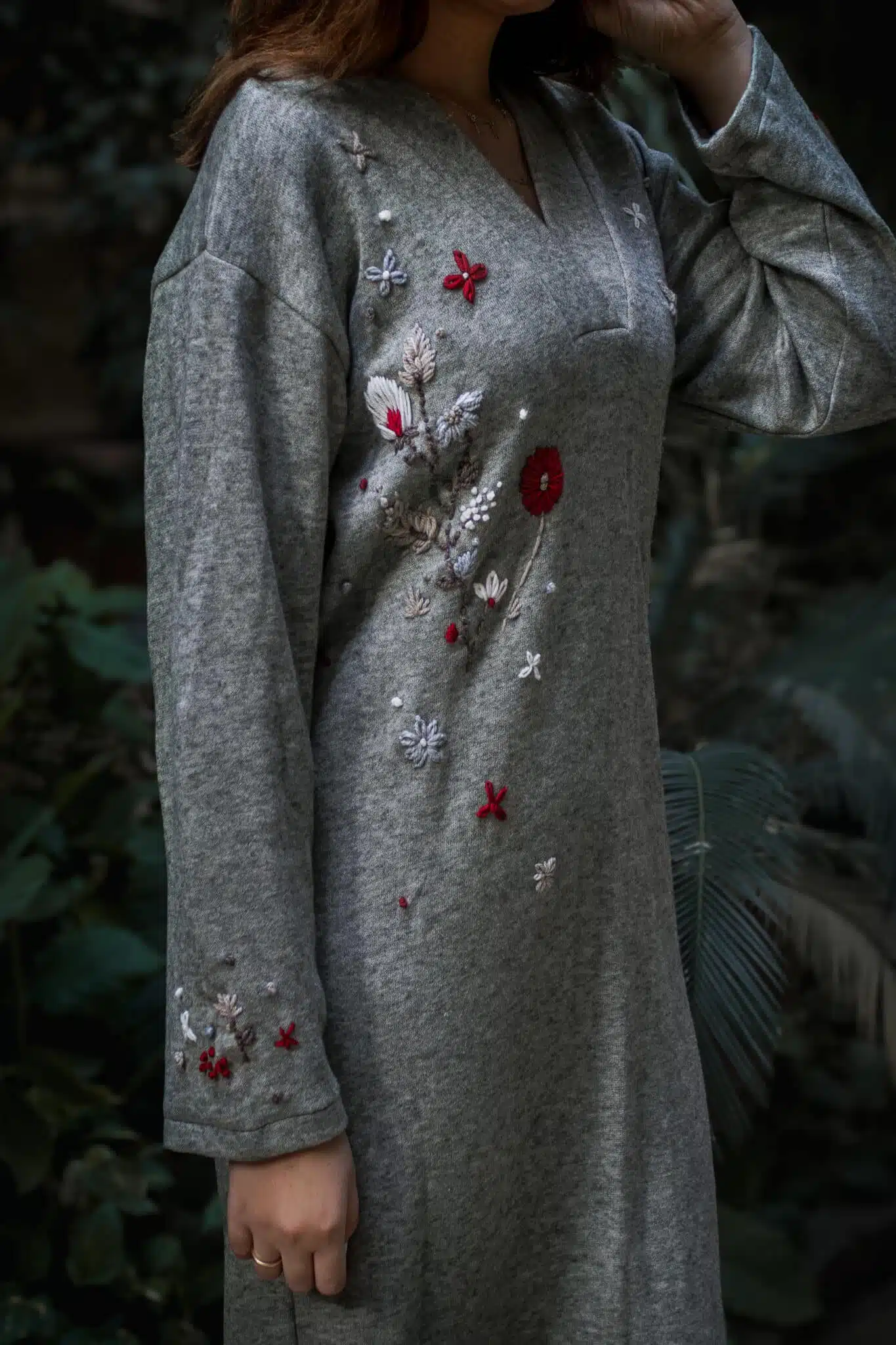 Greige Soft Wool Dress 3 IMG 9314 Enhanced NR scaled